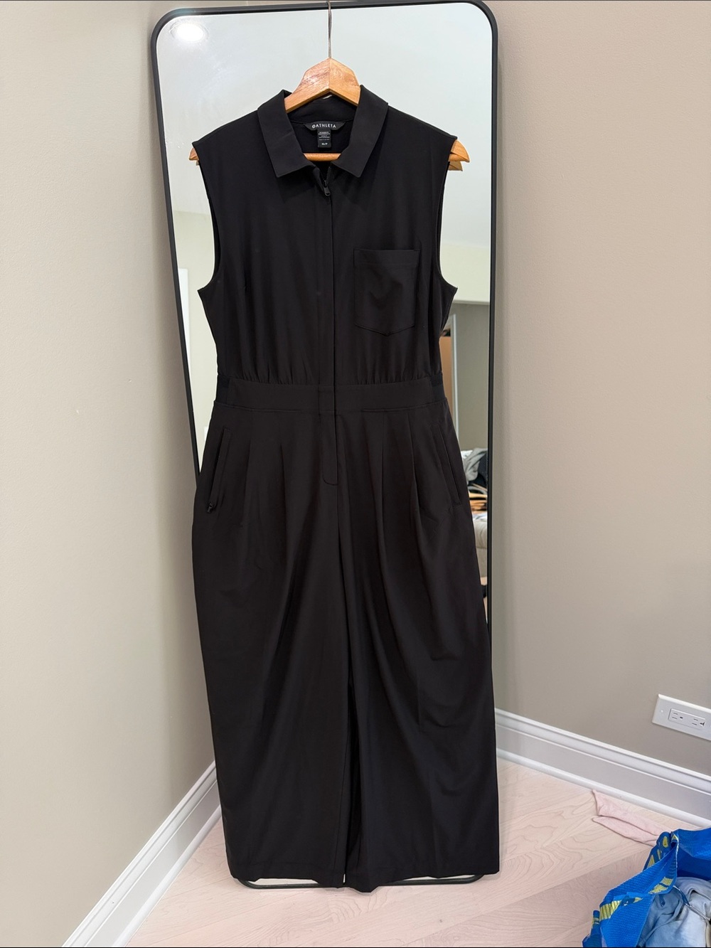 Athleta Black Sleeveless Jumpsuit